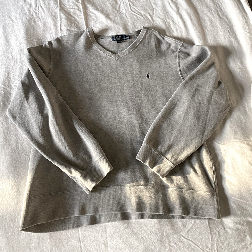 grey oversized sweater ralph lauren